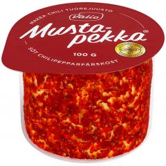 Valio Mustapekka свежий сыр сладкий перец чили 100г