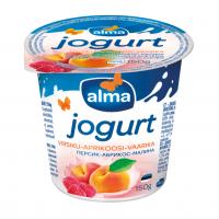 Alma jogurts ar persikiem, aprikozēm un avenēm 2% 150g