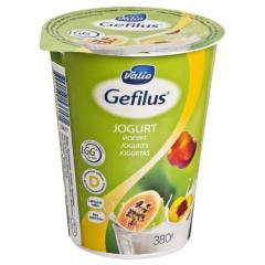 Valio Gefilus jogurts ar persiku - papaijas piedevu 2% 380g 