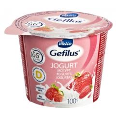 Valio Gefilus jogurts ar zemeņu piedevu 2% 100g 